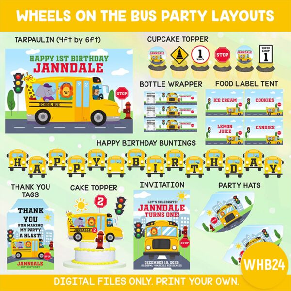 Wheels On The Bus Party Layouts Thumbnail