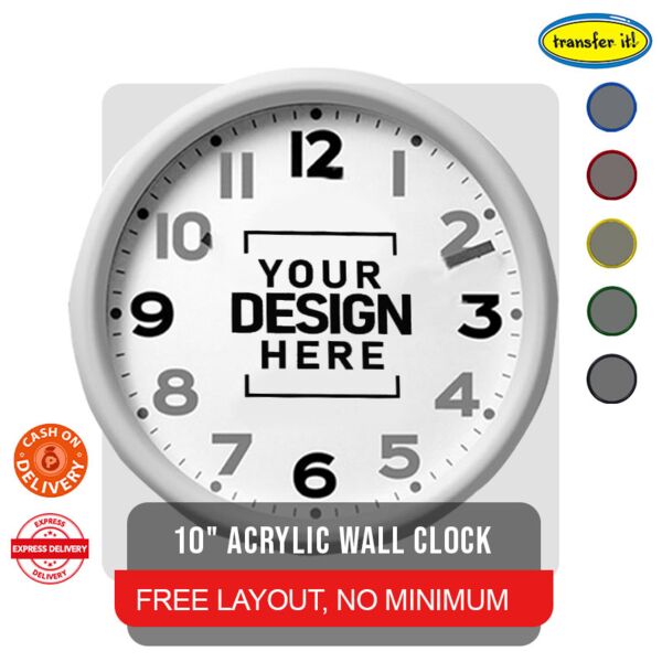 10" Acrylic Wall Clock Thumbnail