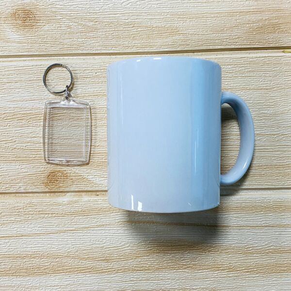 Acrylic Keychain & White Mug Thumbnail