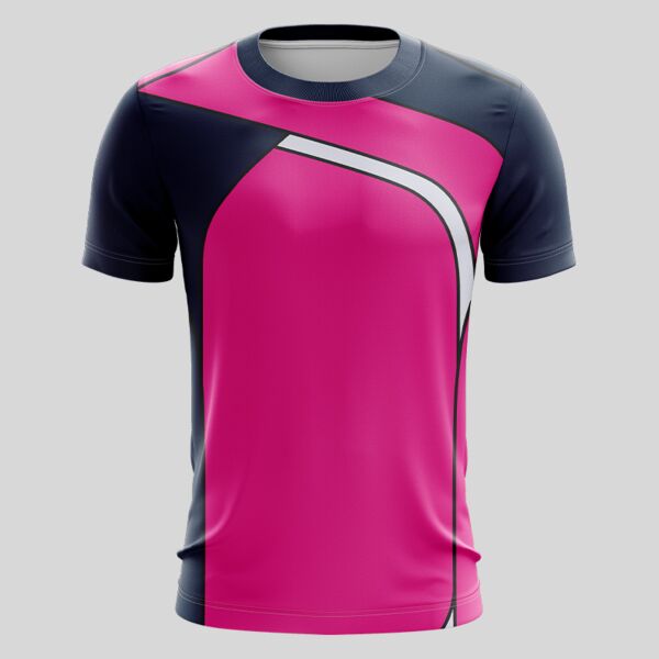 Pink Esport Pattern Full Print Roundneck Shirt Thumbnail
