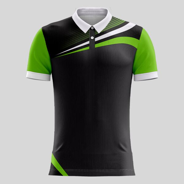 Green Esport Pattern Full Print Polo Shirt Thumbnail