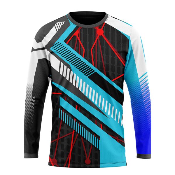 Black_Blue Rider Full Print Long Sleeve Shirt Thumbnail