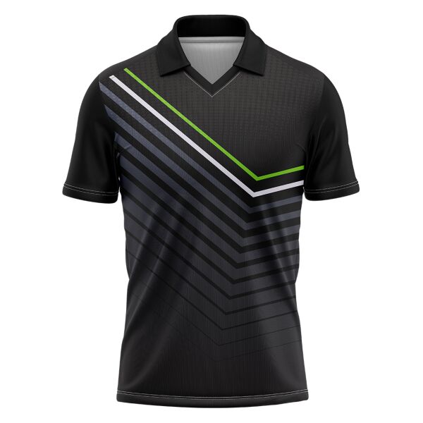 Revers Check Full Print Polo V-neck Shirt Thumbnail