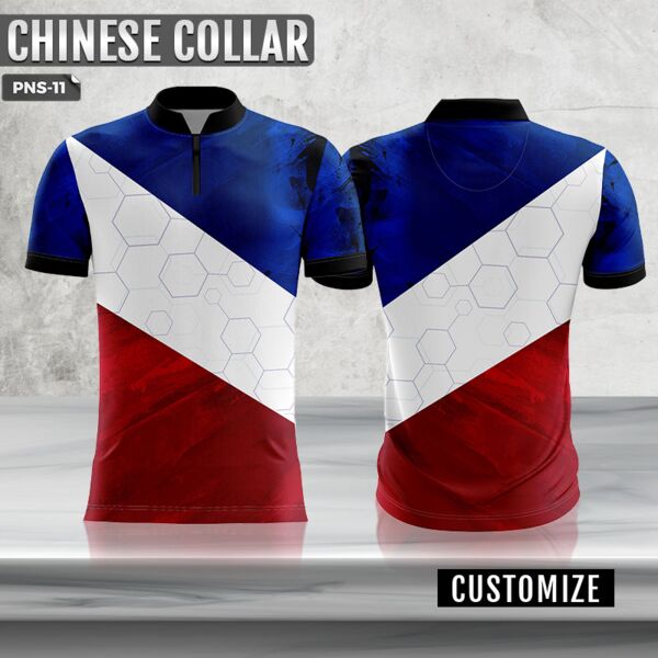 Philippine Design Full Print Chinese Collar Shirt Thumbnail