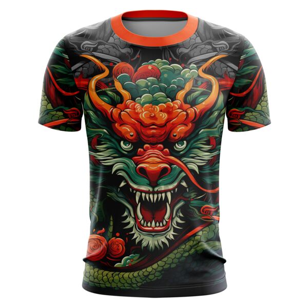 Dragon Design Full Print Roundneck Shirt Thumbnail