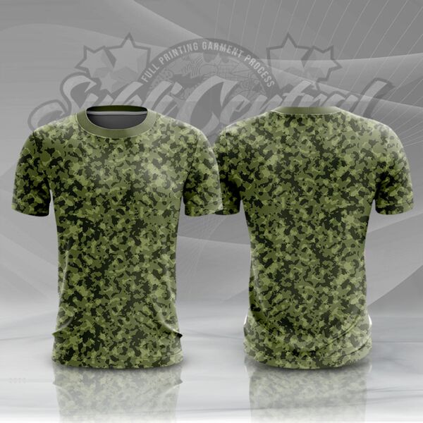 Camouflage Design Full Print Roundneck Shirt Thumbnail