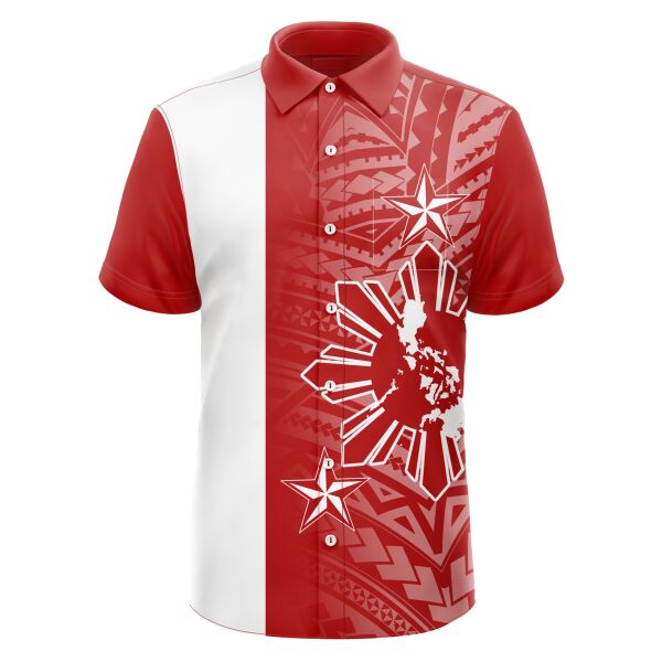 Philippine Design Full Print Button Down Polo Thumbnail