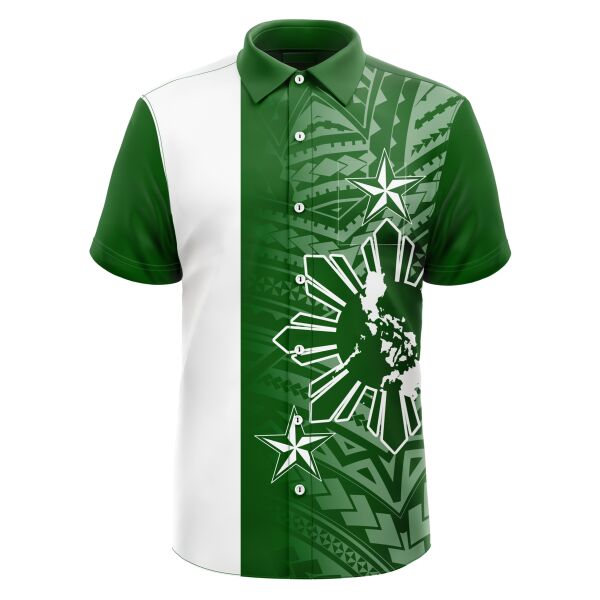 Philippine Design Full Print Button Down Polo Thumbnail