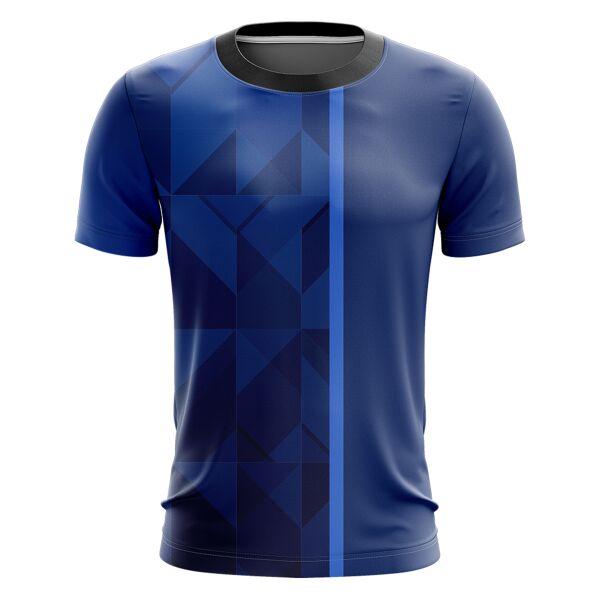 Polygonal Design Full Print Sublimation Roundneck Shirt Thumbnail