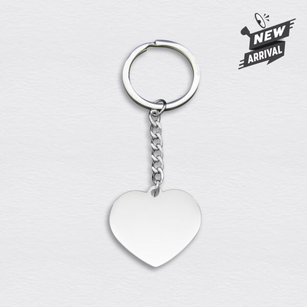 Heart Stainless Keychain Thumbnail