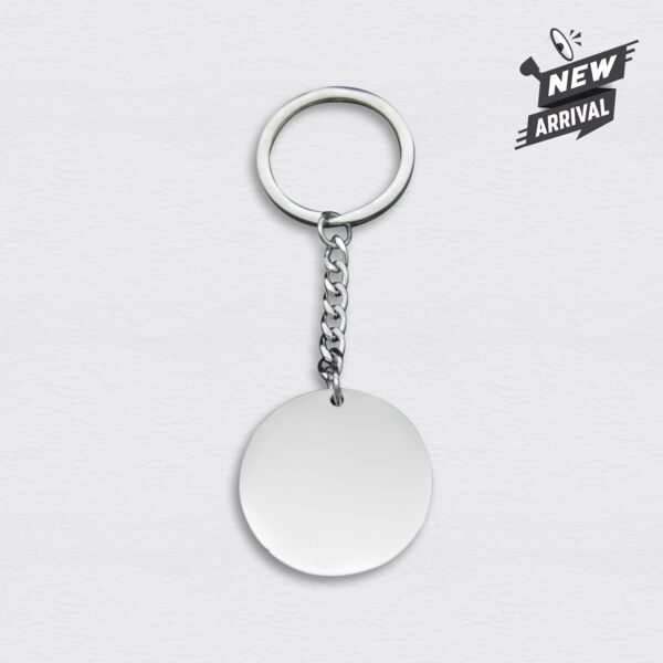 Round Stainless Keychain Thumbnail