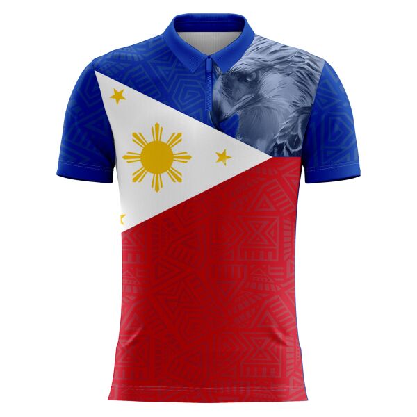 Philippine Design Polo Zipper Full Print Sublimation Thumbnail