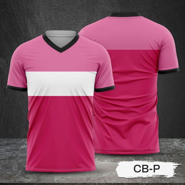 Tricolor Combination Design Full Print Sublimation Shirt Thumbnail