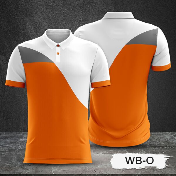 2 Color Combination with White Top and Colored Body Full Sublimation Polo Shirt Thumbnail