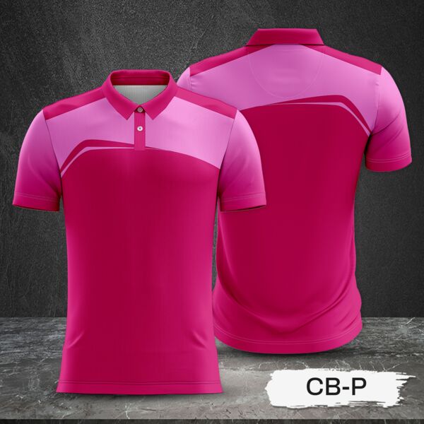 2 Color Combination with Gradient Sleeve Full Print Sublimation Polo Shirt Thumbnail