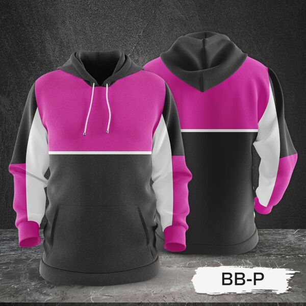 3 Color Combination Hoodie Jacket Full Print Sublimation Thumbnail