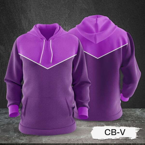 3 Color Combination Hoodie Jacket Full Print Sublimation Thumbnail