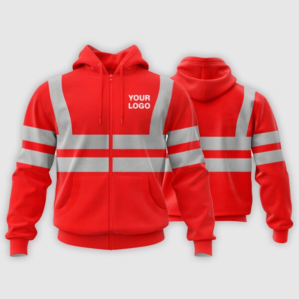 MTO Reflectorized Hoodie Zipper Jacket Thumbnail