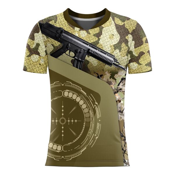 Tactical Design Full Print Sublimation Shirt with Specialized Neck Style Thumbnail
