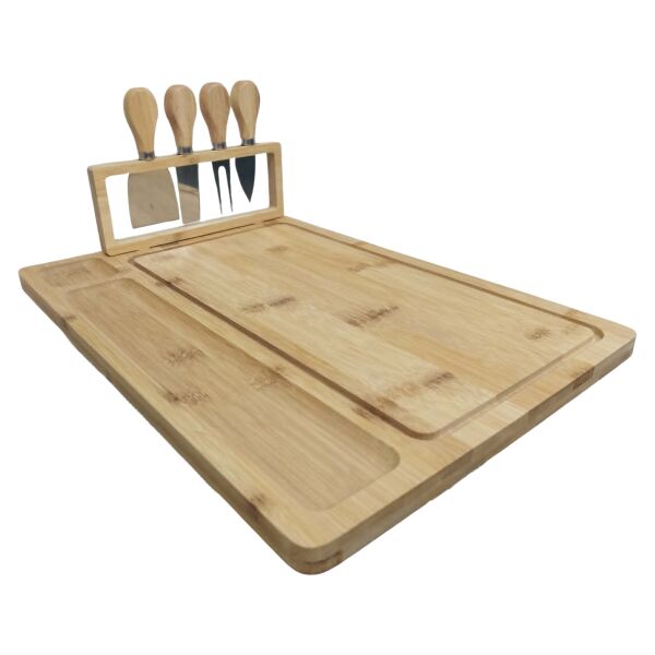 4 in 1 Wooden Cheese Board w/ Stand Thumbnail