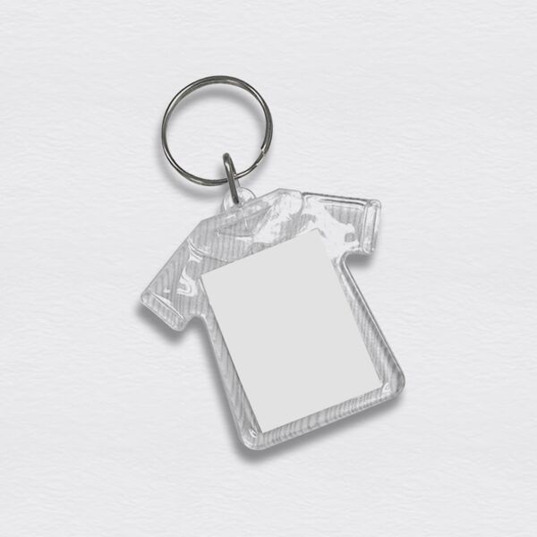 Acrylic Mens T-Shirt Keychain - F14 Thumbnail
