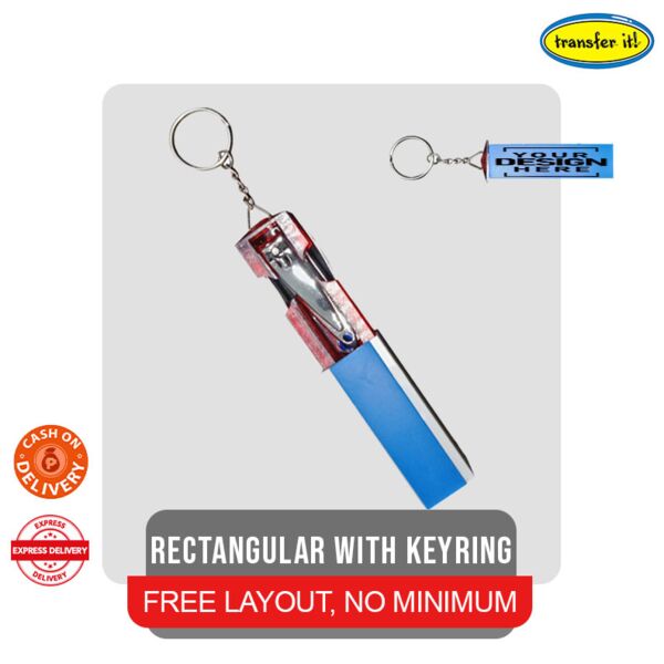 Rectangular with Keyring Thumbnail