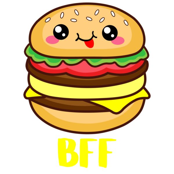Food Buddies - Burger - BFF - Yellow - FB1 Thumbnail