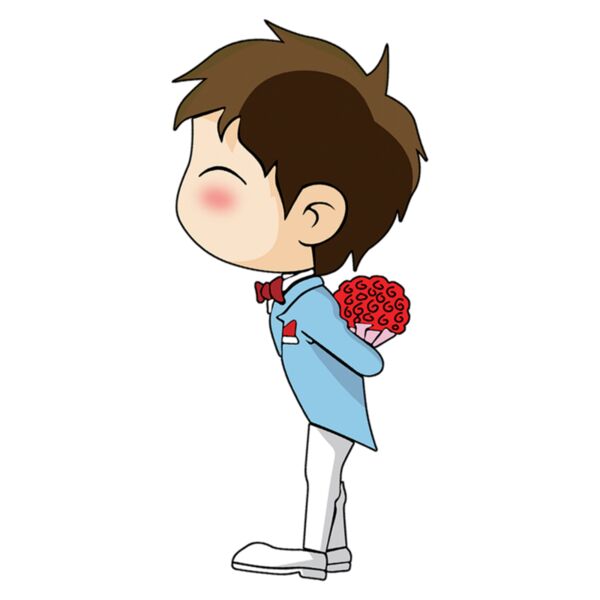 Couple Fixed Designs - Guy Kissing - KGB01 Thumbnail