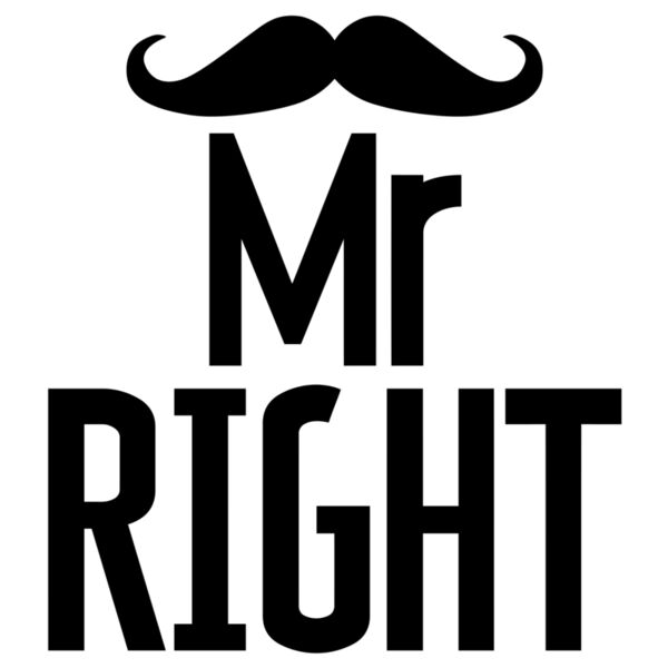 Couple Customize Designs - Mr. Right - DUC08 Thumbnail