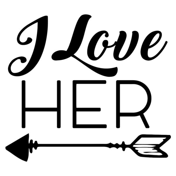 Couple Customize Designs - I Love Her - IL01 Thumbnail