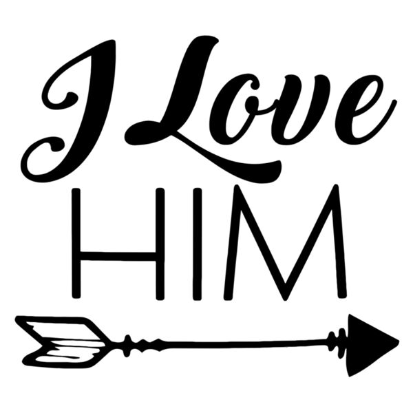 Couple Customize Designs - I Love Him - IL01-G Thumbnail