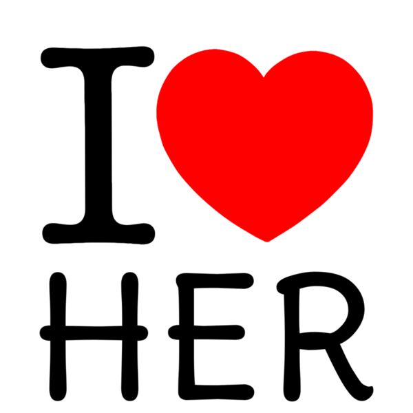 Couple Customize Designs - I Love Her - IH01 Thumbnail
