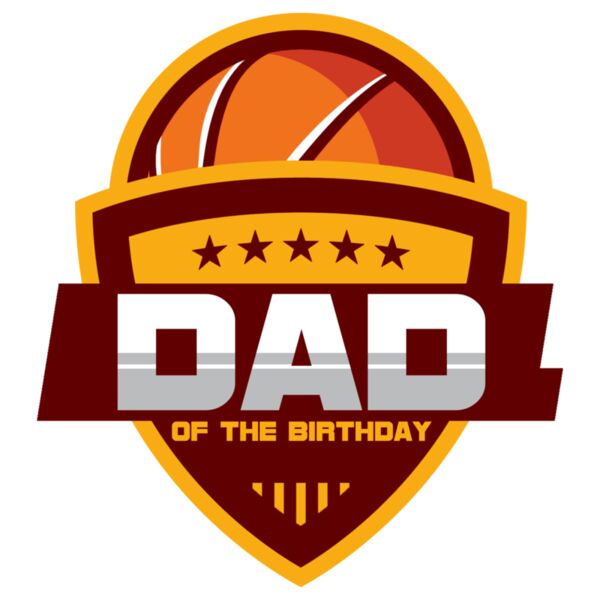Family - Customizable Design - Birthday - Basketball - Dad- BDAY03-DAD Thumbnail