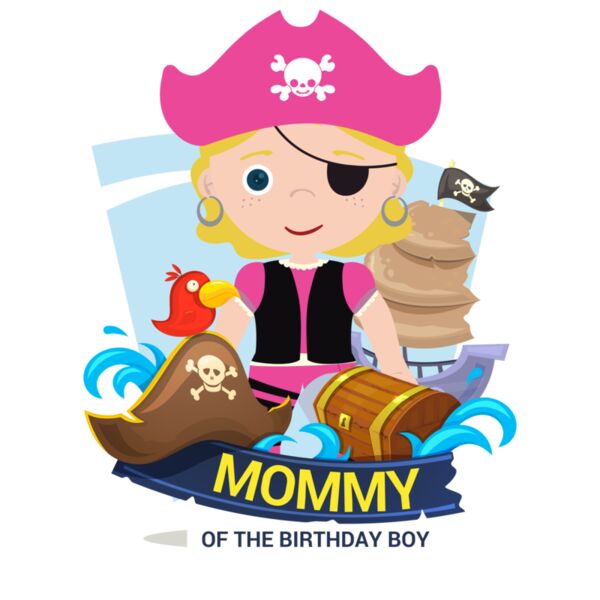 Family - Customizable Design - Birthday - Pirate - Mom - BDAY06-MOM Thumbnail