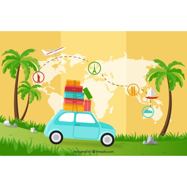 Summer Background Pattern - Travel Goals 01 - VSP15 Thumbnail