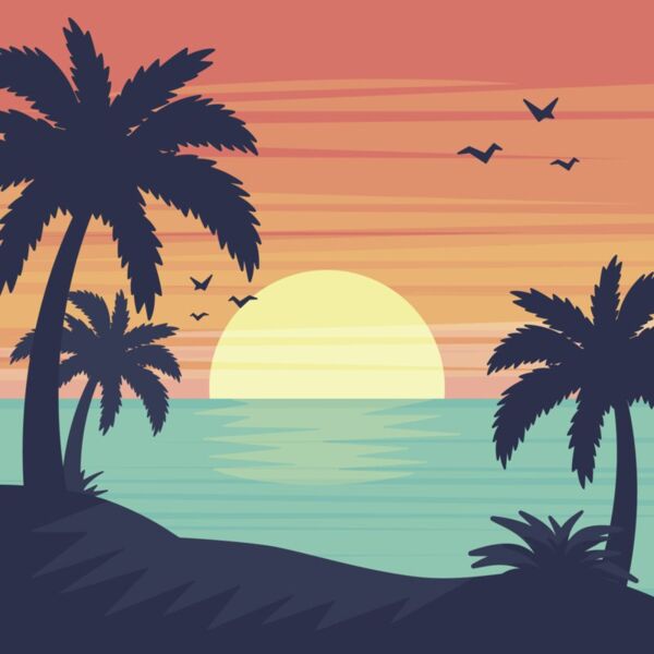 Summer Background Pattern - Tropical Island 02 - VSP27 Thumbnail