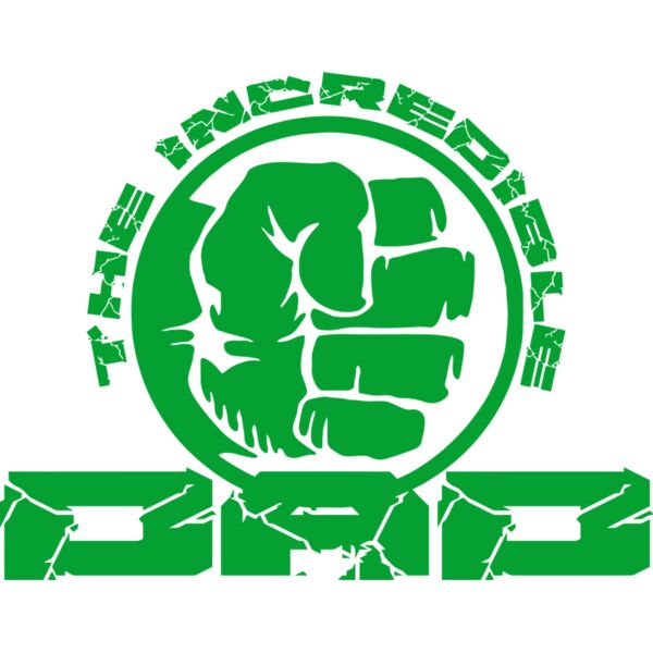 THE INCREDIBLE DAD,  Superhero, Superdad, Family, Father's Day - SDD-2 Thumbnail