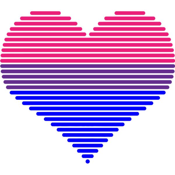 LGBT, Pride Month - LGBT heart - Bisexual Thumbnail