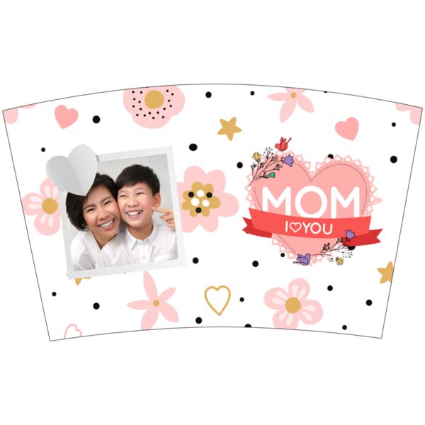 MOM I♥YOU, Photo Frame with Customizable Image, Mother's Day, MOM - MPT-1 Thumbnail