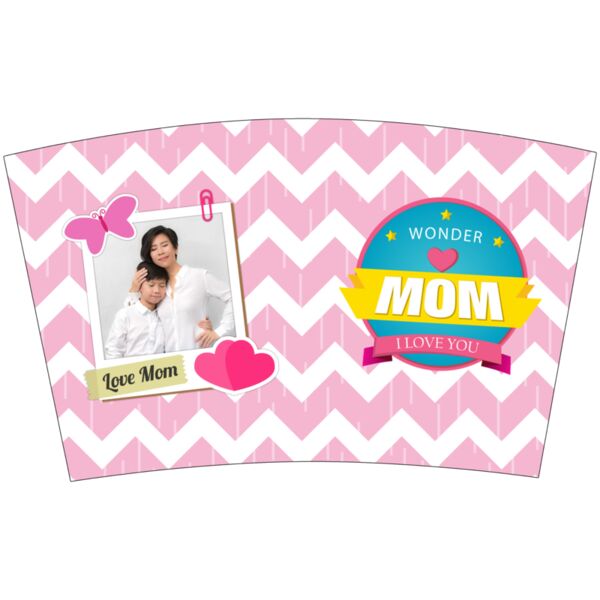WONDER♥MOM I LOVE YOU, Photo Frame with Customizable Image, Mother's Day, MOM - MPT-2 Thumbnail