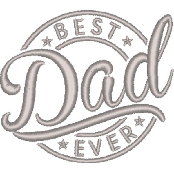 BEST Dad EVER, Happy Father's Day - EBD-0011-3x3 inch Thumbnail