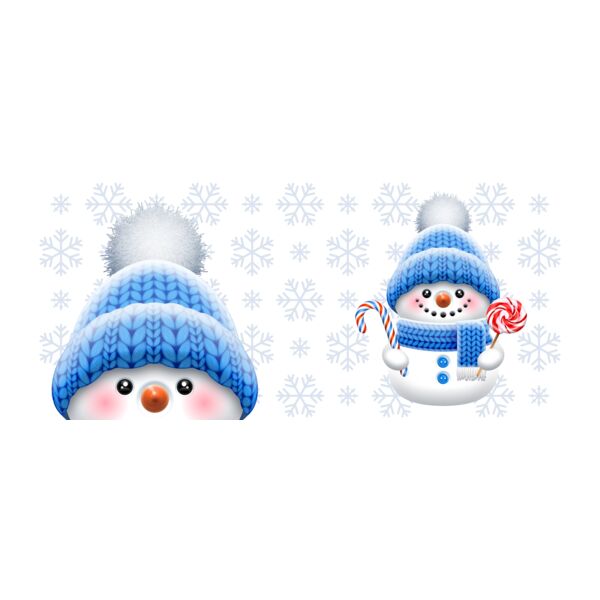 Cute Snowman, Bottom Mouth Mug - XMS-01 Thumbnail