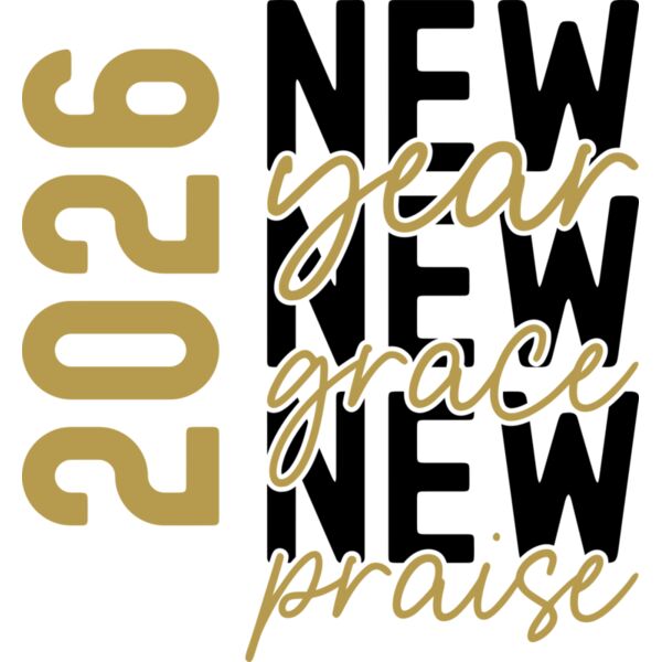 2026, New Year, New Grace, New Praise, New Year Design 2026 - NYD-11 Thumbnail