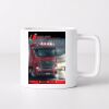 11oz Square Ceramic White Mug Thumbnail