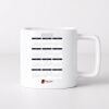 11oz Square Ceramic White Mug Thumbnail