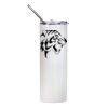 20oz Glitter Stainless Skinny with Straw (White) Thumbnail