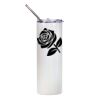 20oz Glitter Stainless Skinny with Straw (White) Thumbnail