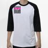 Raglan 3/4 Roundneck Shirt (White Body) Thumbnail