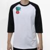 Raglan 3/4 Roundneck Shirt (White Body) Thumbnail