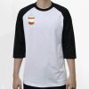 Raglan 3/4 Roundneck Shirt (White Body) Thumbnail